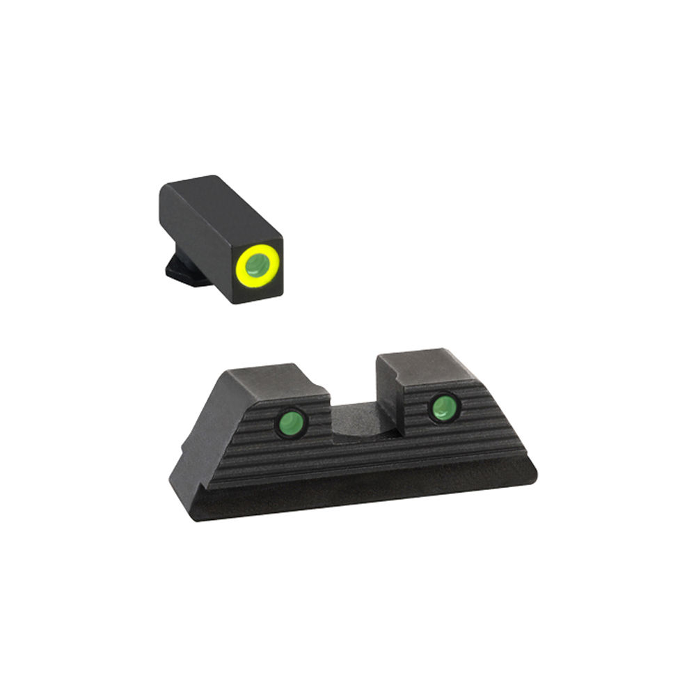 ameriglo - Trooper Sight Set for Glock - G5 GRNTRTLGRNLOTLFRNT BLKOTLSERSQ REAR for sale