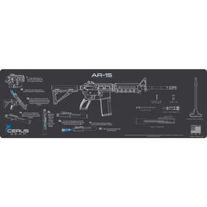 cerus gear - MMAR15INSGRY - AR-15 INSTRUCTIONAL GRAY/BLUE 14X48IN for sale