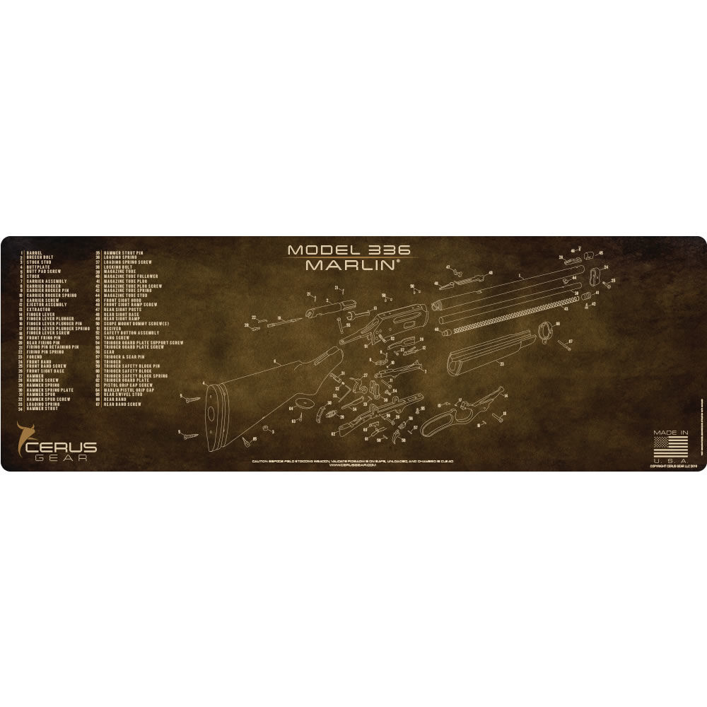 cerus gear - RMMRL336SCHVBRN - MARLIN MODEL 336 SCHEMATIC VINTAGE BRWN for sale