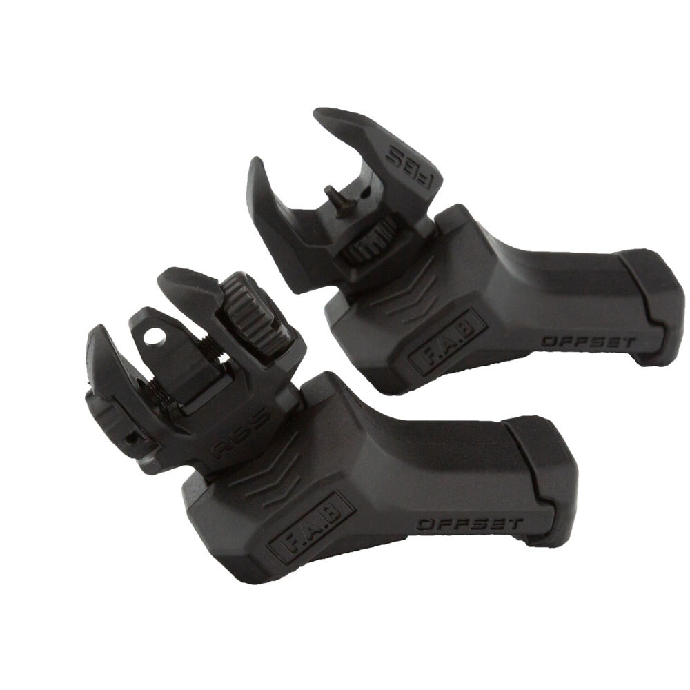 fab defense - FXFRBSOSB - FRONT/REAR OFFSET FLIP-UP SIGHTS RH BLK for sale