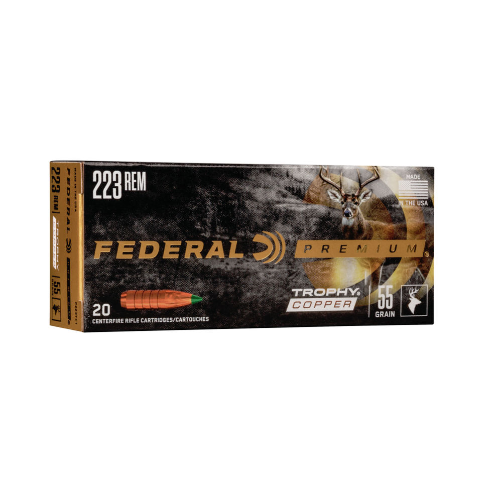 Federal - Premium - CENTERFIRE 223 REM 55GR TROPHY CPR 20/BX for sale