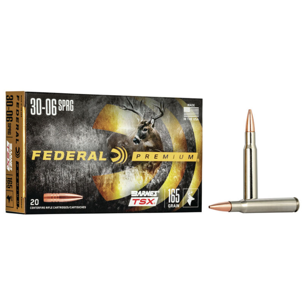 Federal - Premium - 30-06 Springfield - PREM 30-06 SPR 165 GR TS 20RD/BX for sale