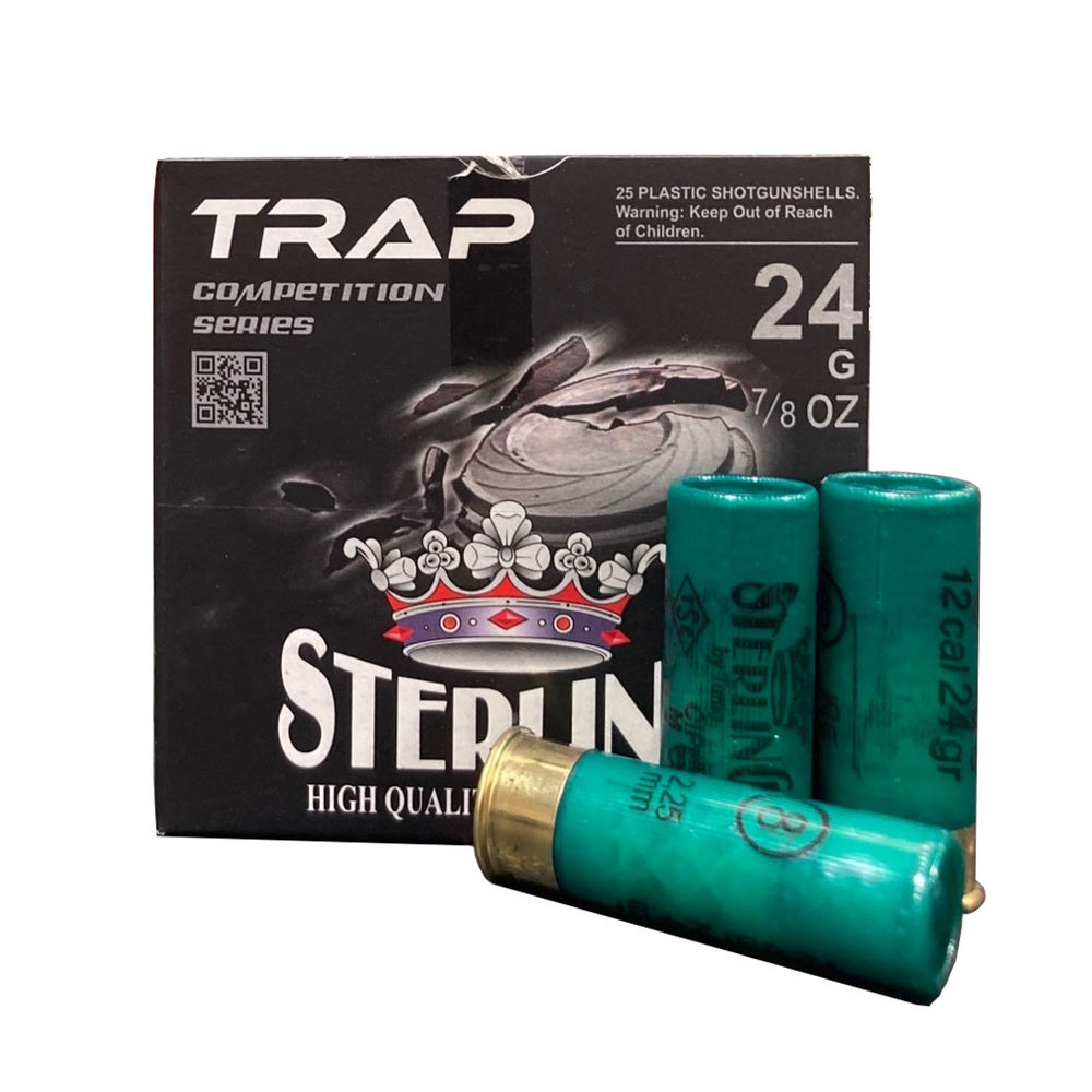 global ordnance - Competition Series - 12 Gauge 2.75" - STERCOMP 12GA 24 GR #8 TRAP 25/BX 250/CS for sale