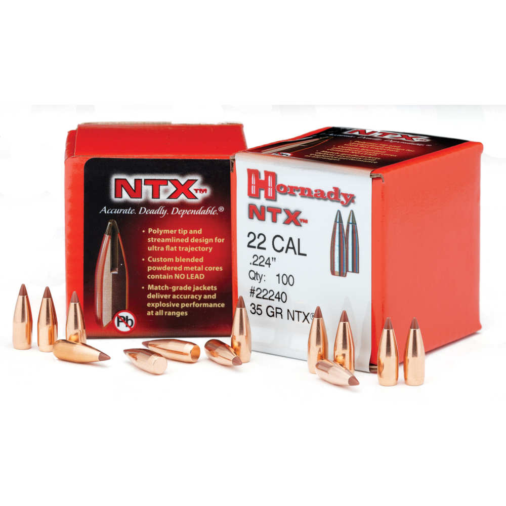 Hornady - 22000 - 20 CAL - BULLET 20 CAL 204 30GR NTX 100/BX for sale