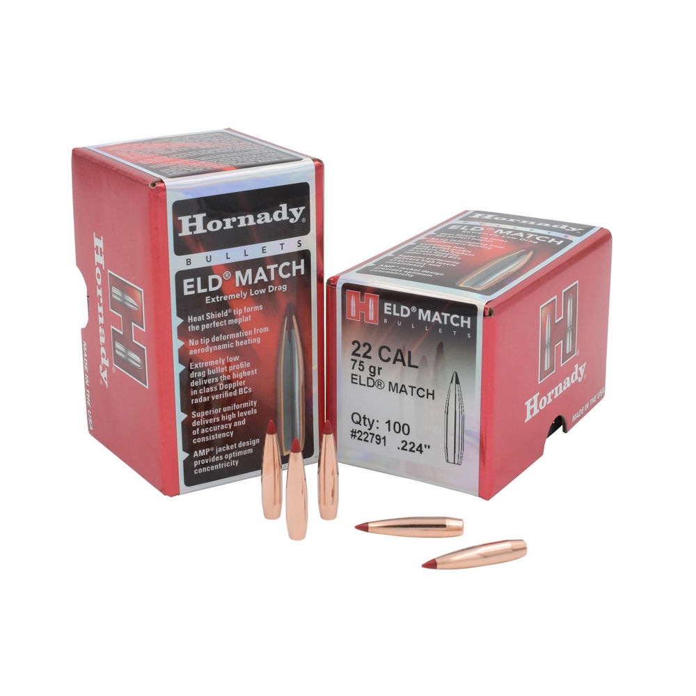 Hornady - ELD Match - 22 Caliber - BULLET 22 CAL .224 75 GR ELD MATCH for sale