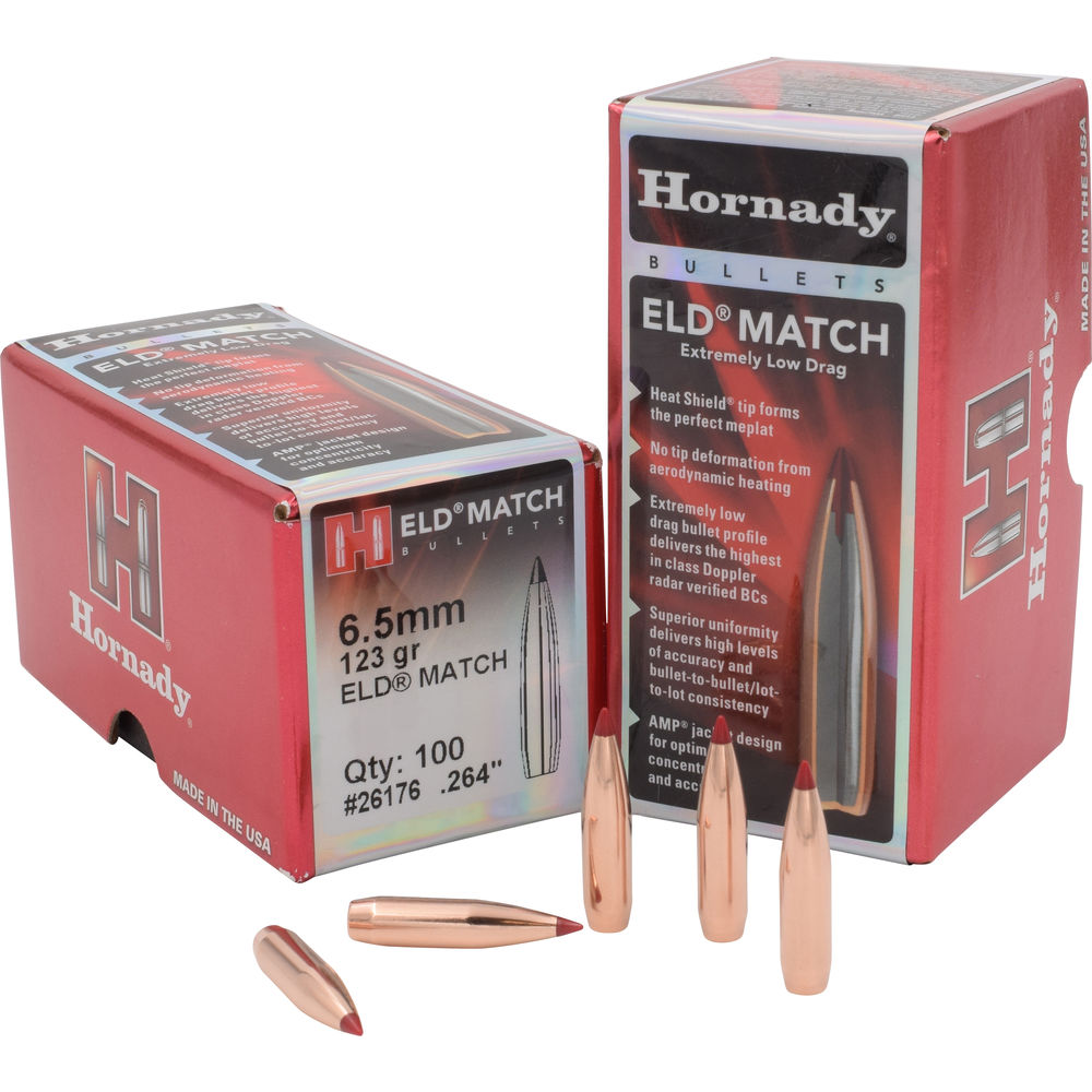 Hornady - ELD Match - 6.5mm - BULLET 6.5MM 264 123 GR ELD MATCH for sale