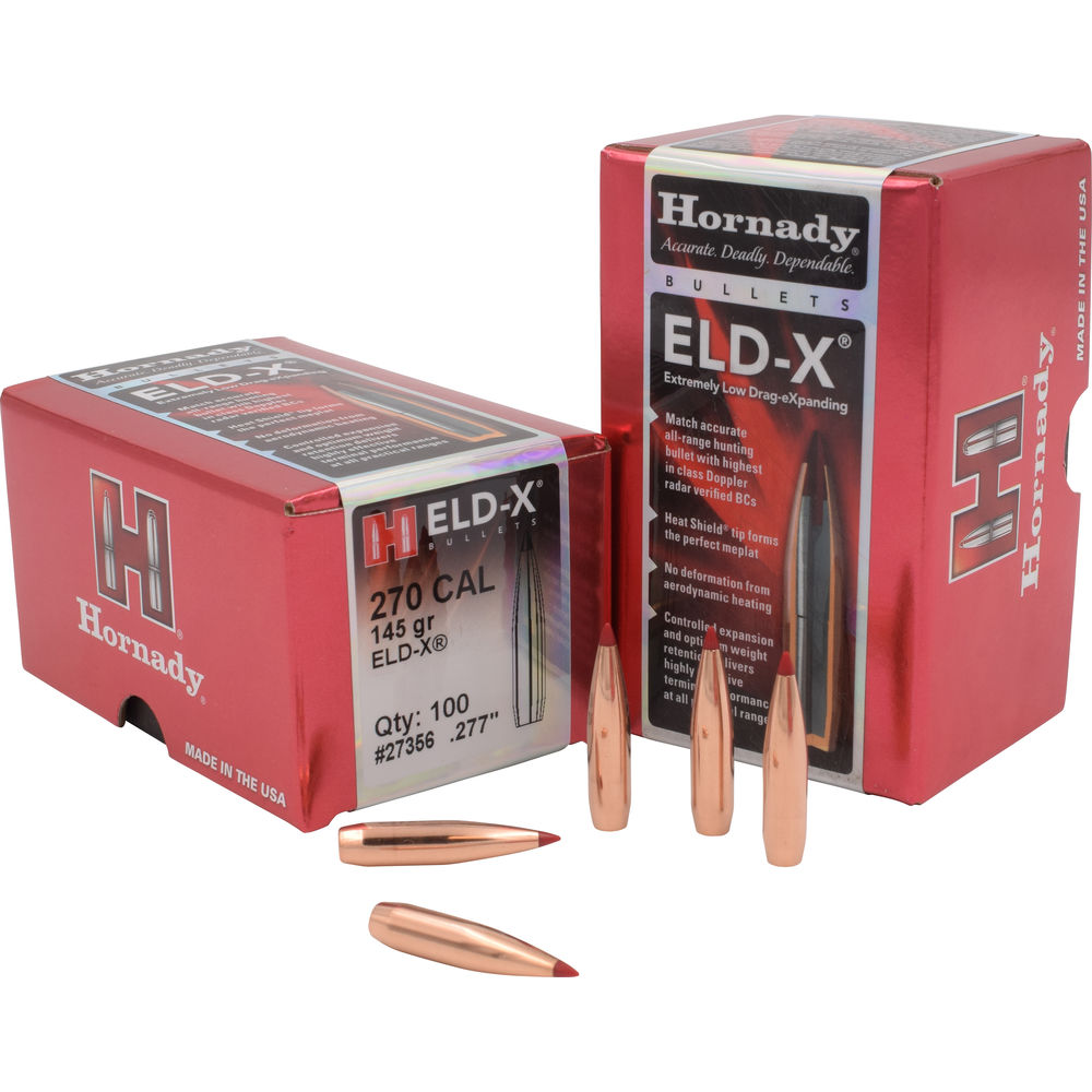 Hornady - ELD-X - 270 Caliber - BULLET 270 CAL .277 145 GR ELD-X for sale