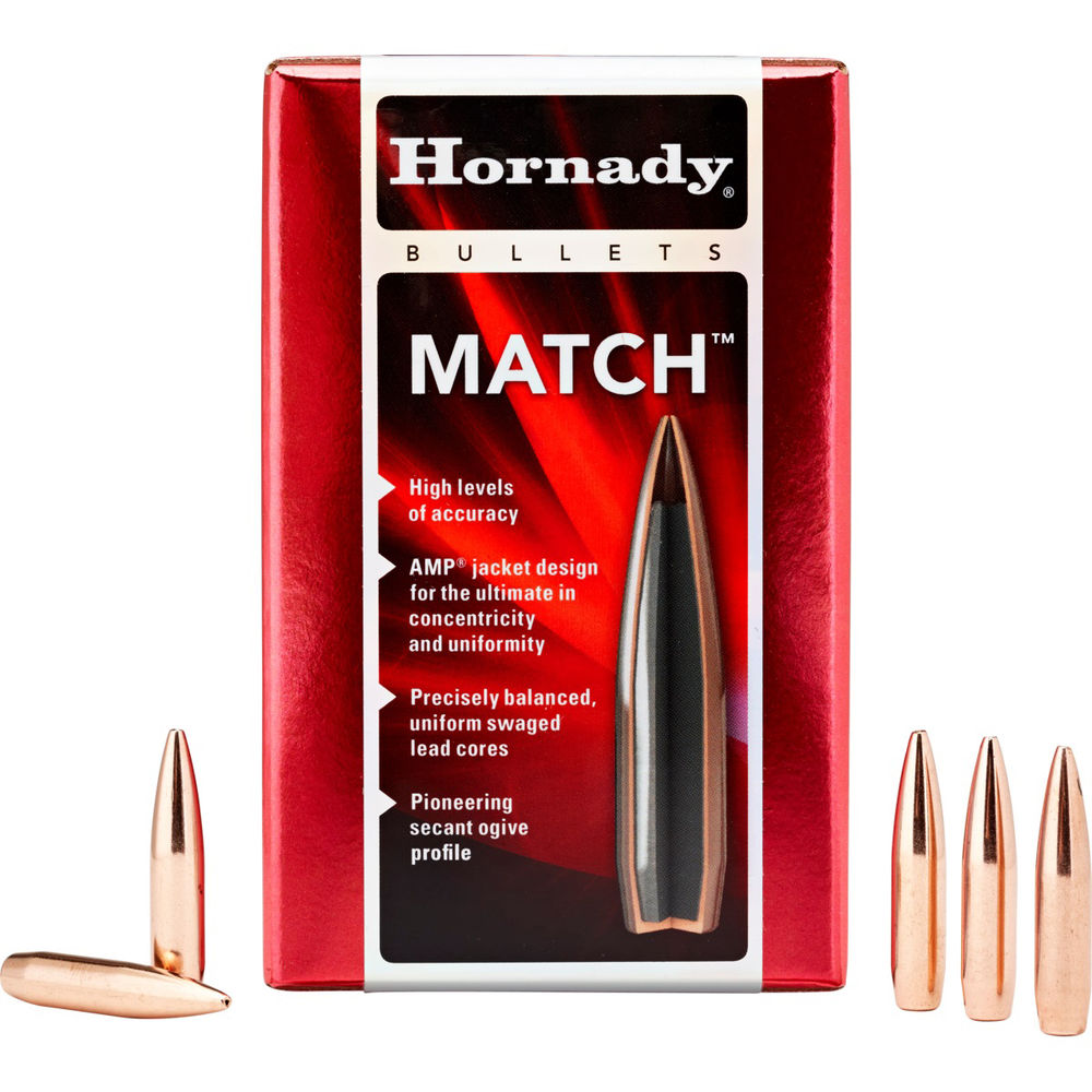 Hornady - Match - 30 Caliber - BULLET 30 CAL 208GR BTHP MATCH 100/BX for sale