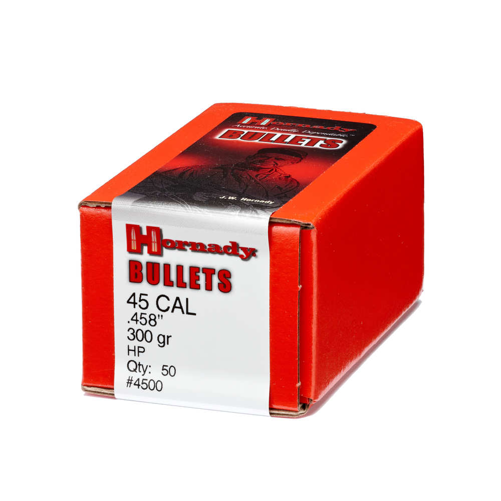 Hornady - InterLock - 45 Caliber - BULLET 45 CAL 458 300 GR HP 50/BX for sale