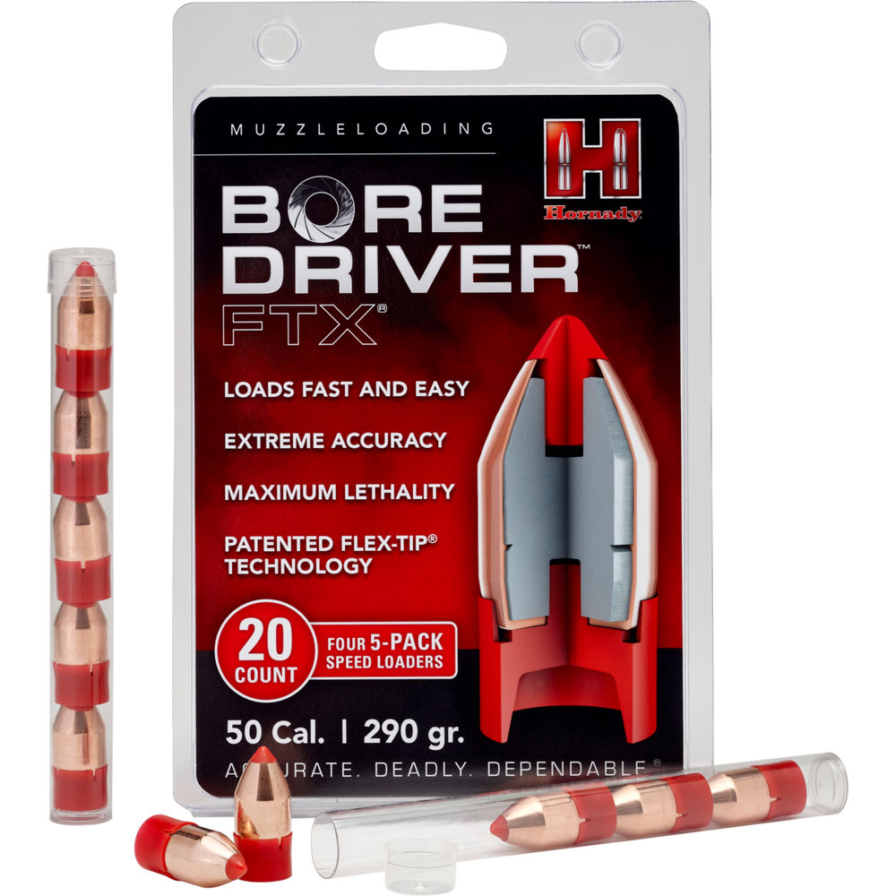 Hornady - Bore Driver - 50 Cal - 50 CAL 290 GR BORE DRIVER FTX 20/BX for sale