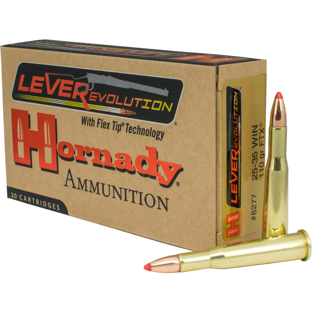 Hornady - LEVERevolution - AMMO 25-35 WIN 110 GR FTX LVREV for sale