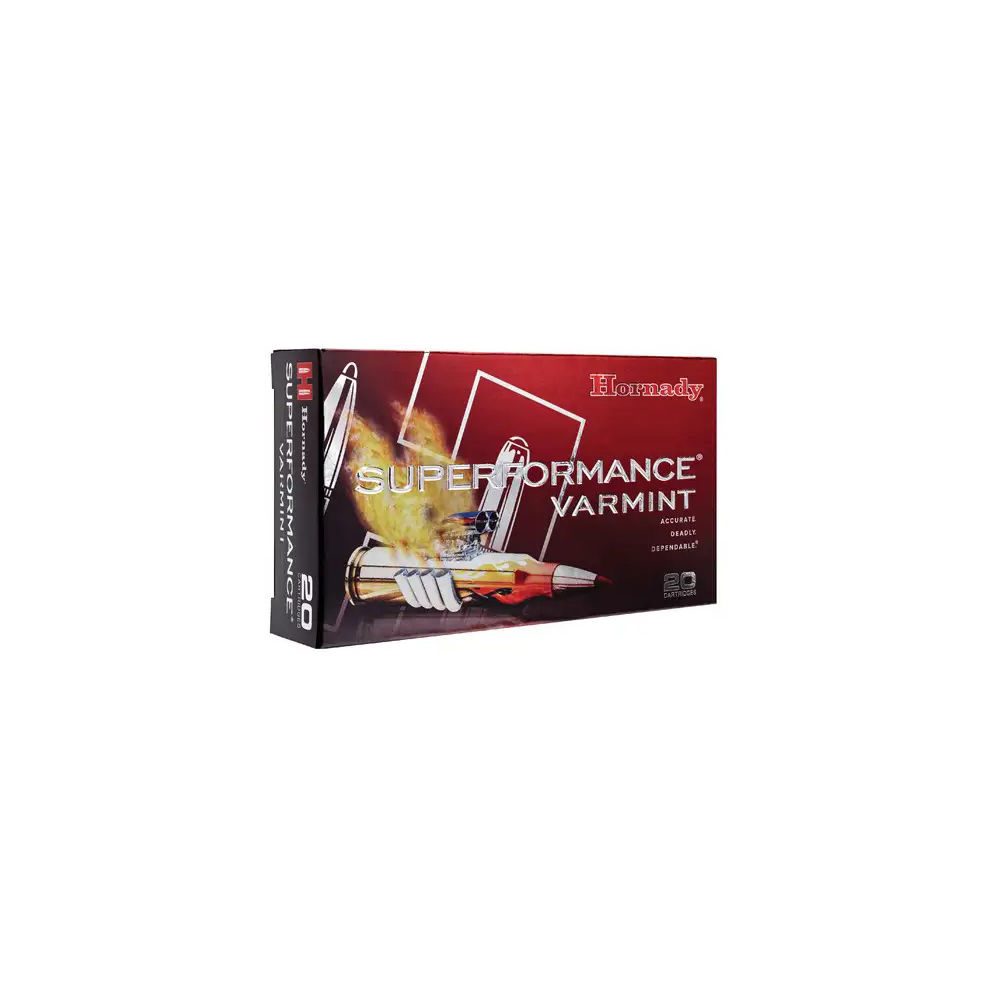 Hornady - Superformance Varmint - AMMO 222 REM 50GR V-MAX SPF 20/BX for sale