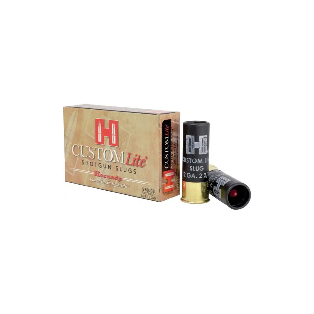 Hornady - Custom Lite - AMMO 12GA SLUG 300 GR FTX LT 2.75IN 5/BX for sale