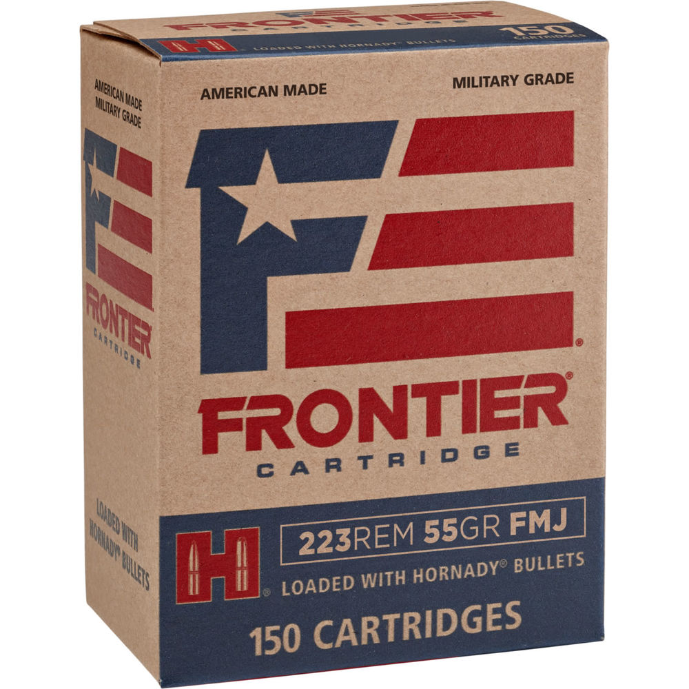 Hornady - Military Grade - AMMO FRONTIER 223 REM 55GR FMJ 150/BX for sale