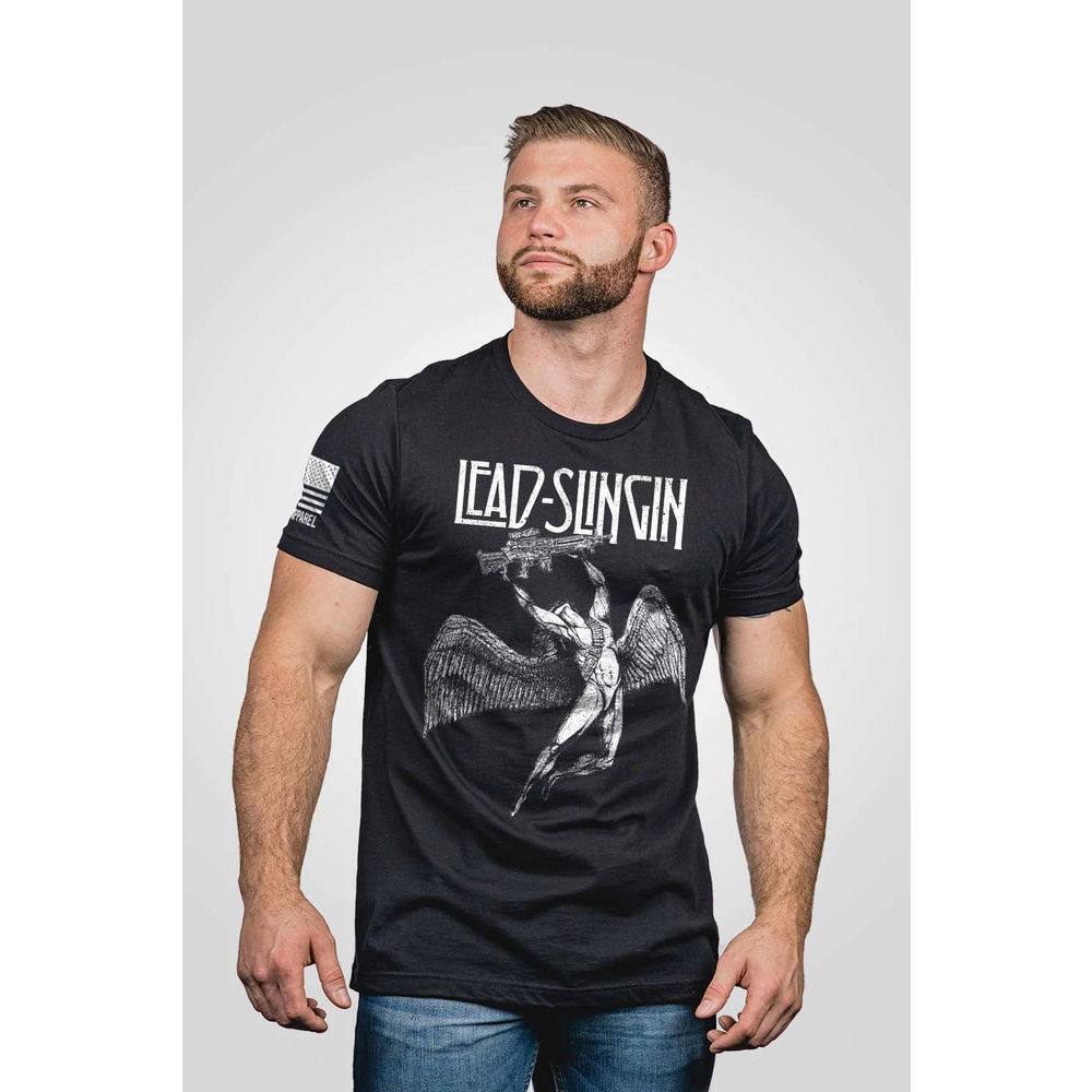 nine line apparel - LSZEPPTSBLACKM - MENS TSHIRT ZEPPLIN BLACK M for sale
