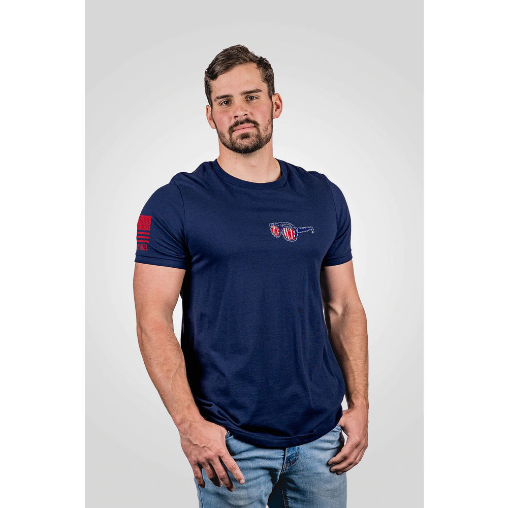 nine line apparel - THEYLIVETUSAMIDNIGHTNAVYXL - MENS TSHIRT THEY LIVE NAVY XL for sale