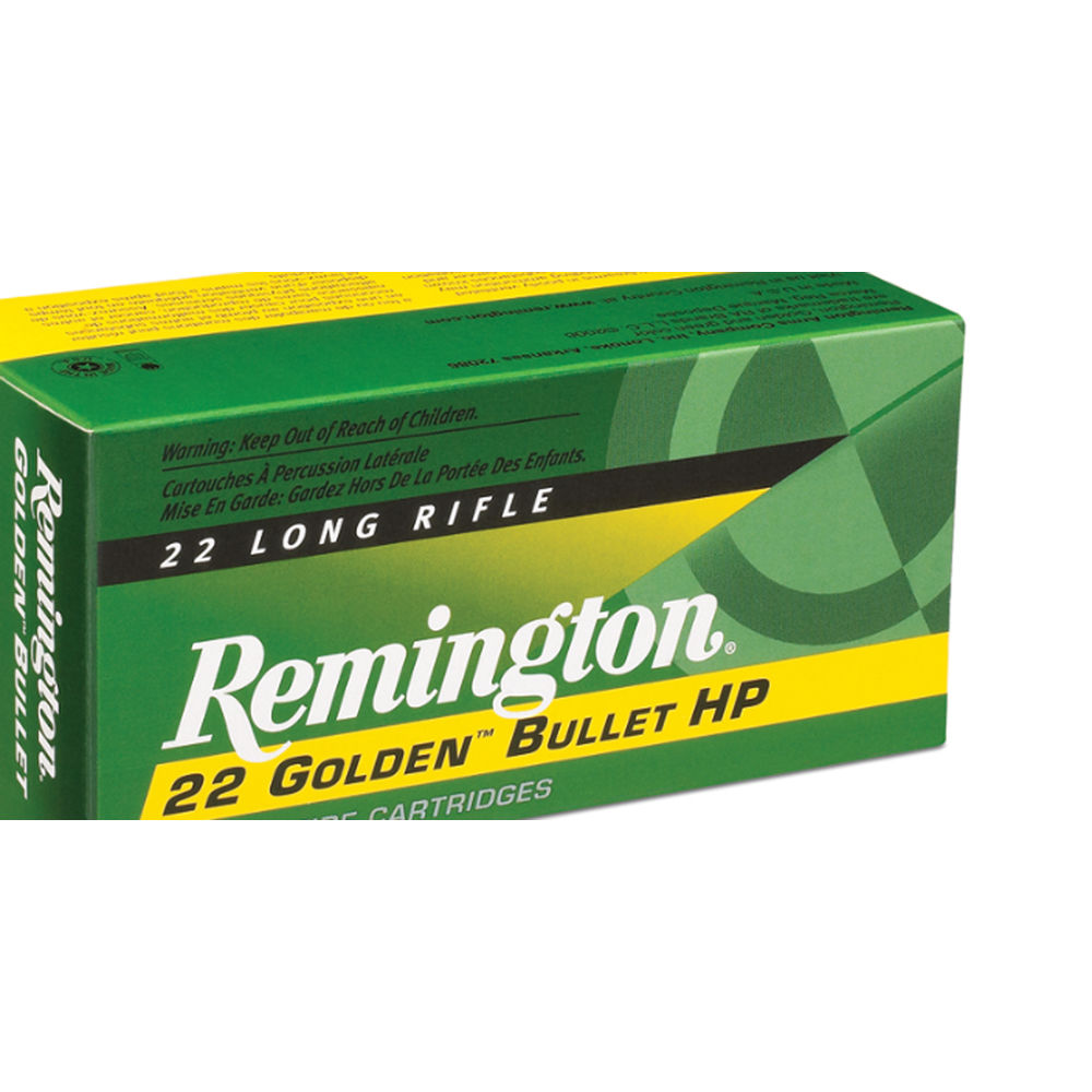 Remington - Golden Bullet - .22LR - AMMO 22LR HP 36GR 100RD/BX for sale