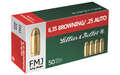 S&B 25ACP 50GR FMJ 50/2000 - for sale