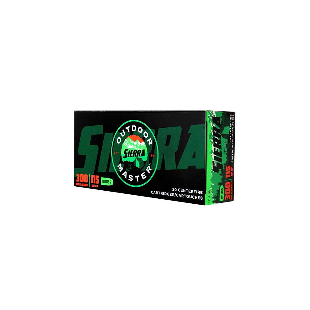 sierra bullets - Outdoor Master - .300 AAC Blackout - AMMO 300 AAC 115GR HP 20RD/BX for sale