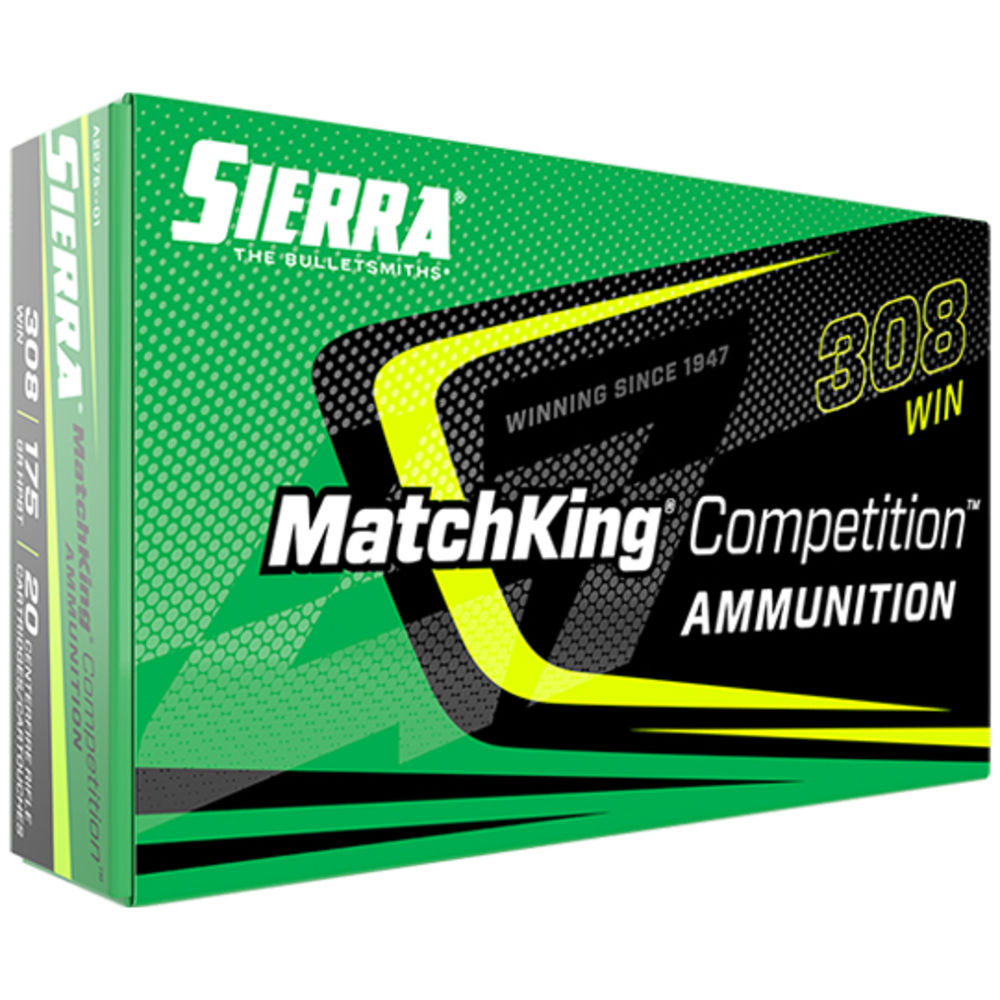 sierra bullets - MatchKing - .308|7.62x51mm - AMMO 308 WIN 175GR HPBT MK 20/BX for sale