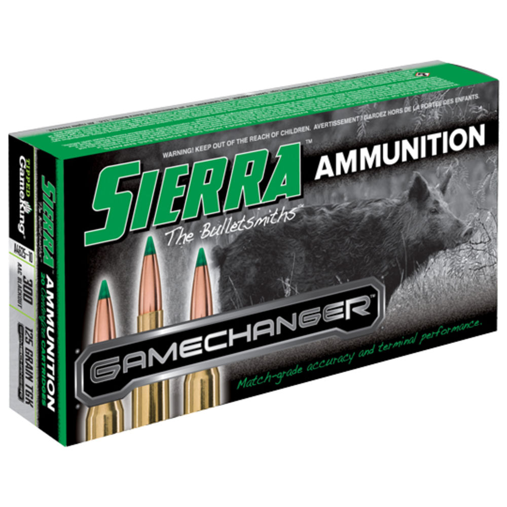 sierra bullets - GameChanger - .300 AAC Blackout - AMMO 300AACBLACKOUT 125GR TGK 20RD/BX for sale
