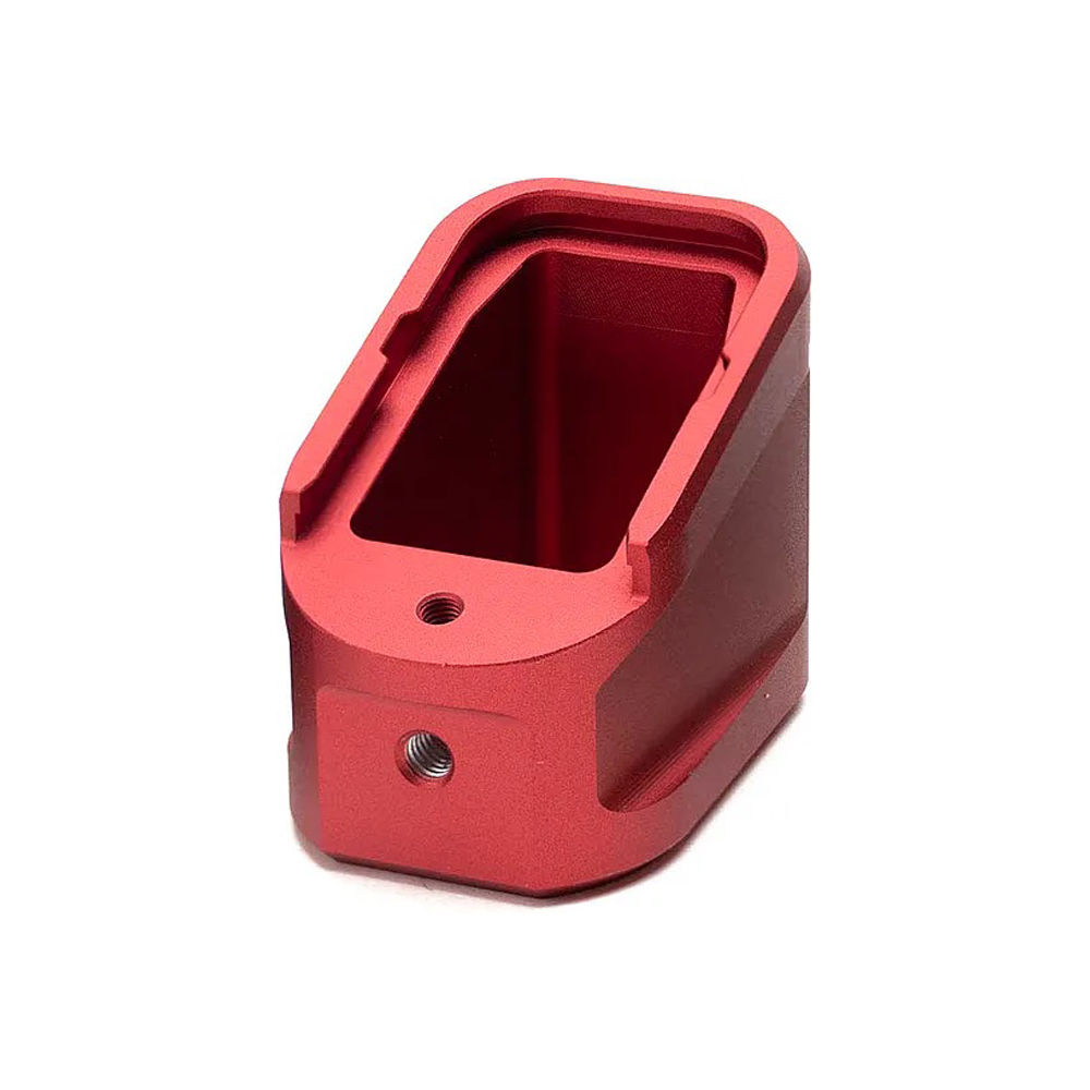 strike industries - Extended Mag Plate - ALUM EXT MAG PLATE GLK G17 / G22 RED for sale