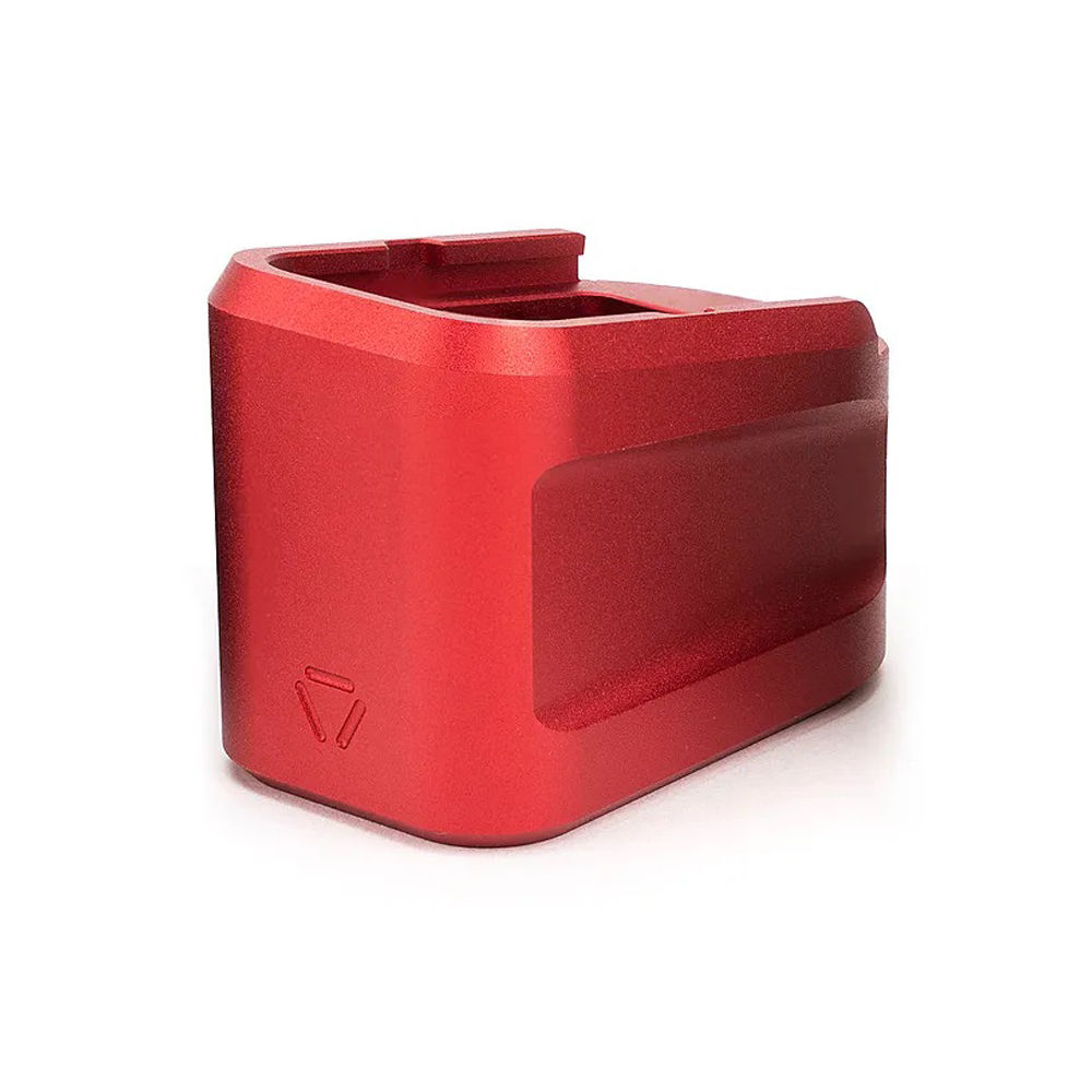strike industries - Extended Mag Plate - 9 MM - ALUM EXT MAG PLATE GLK G19 9MM RED for sale
