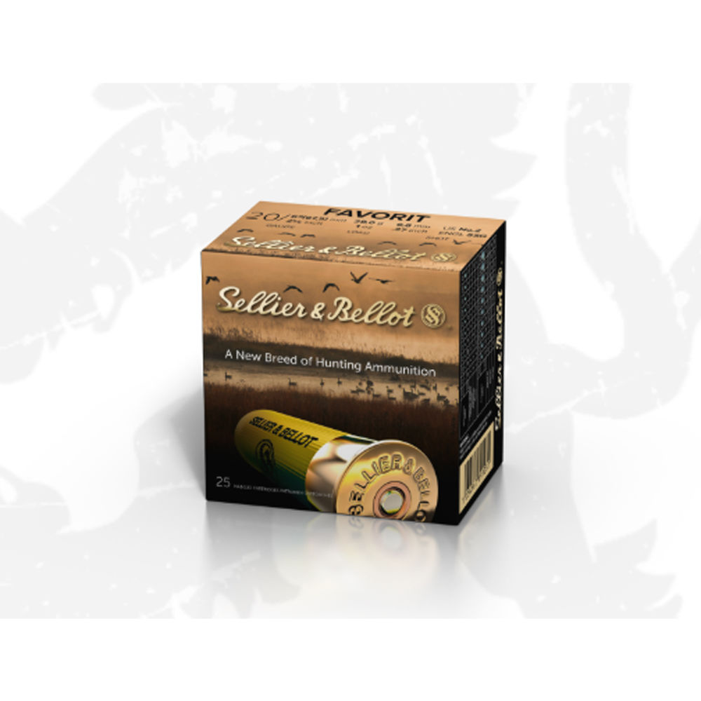 sellier & bellot ammunition - Hunting - SHOTSHELLS 20GA 2.75IN #2 25RD/BX for sale