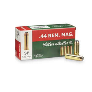 sellier & bellot ammunition - Handgun - 44 Rem Mag - AMMO 44REM MAG 240GR SJHP 50RD/BX for sale