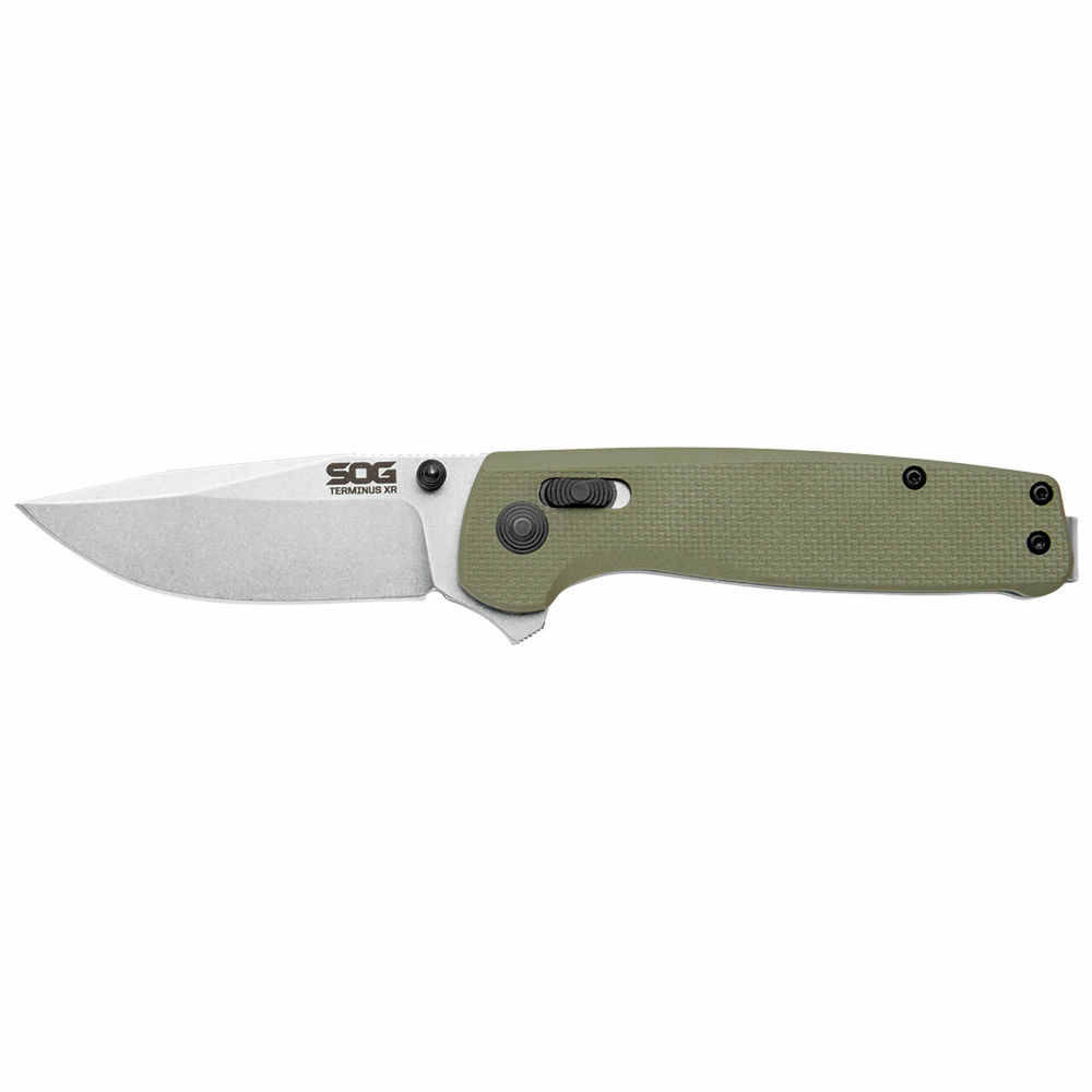 sog - Terminus XR - TERMINUS XR G10 OLIVE DRAB FOLDING KNIFE for sale