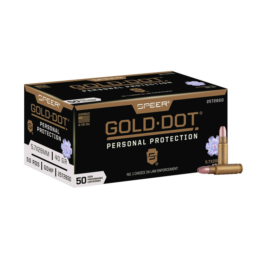 CCI|Blazer - Gold Dot - 5.7x28mm - GOLD DOT RIF 5.7X28MM 40GR 50/BX for sale