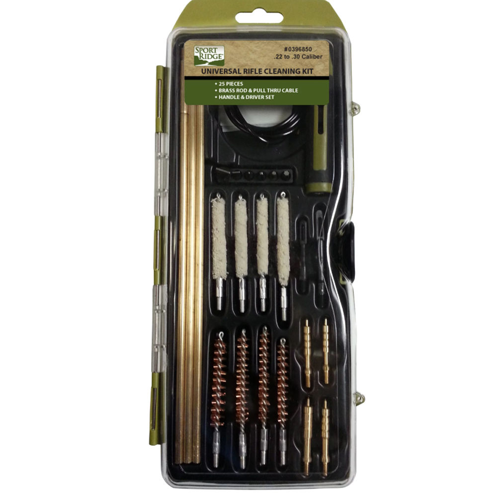 sport ridge - 0396850 - UNIVERSAL RIFLE 25PC KIT W/BRASS RODS for sale