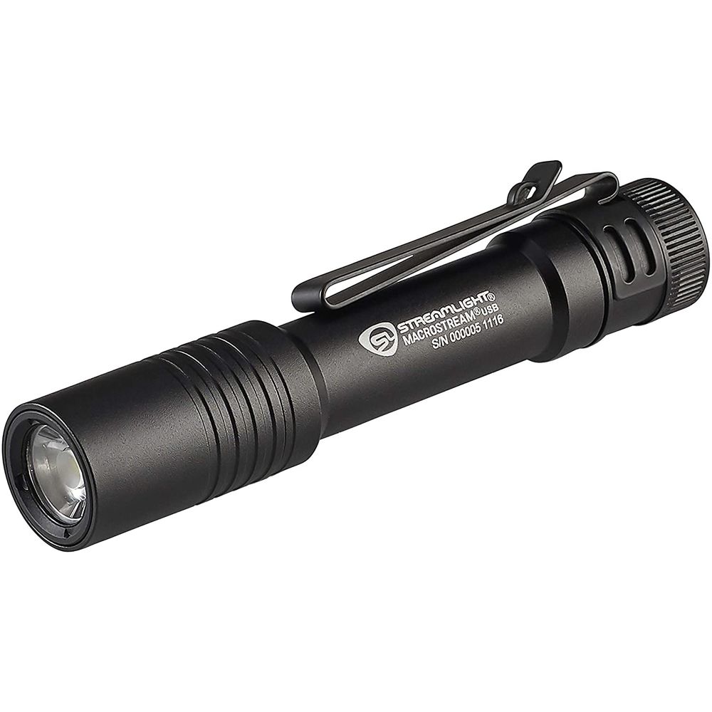 streamlight - Macrostream USB Everyday Carry Flashlight - MACROSTREAM USB USB CORD LANYARD BOX BLK for sale