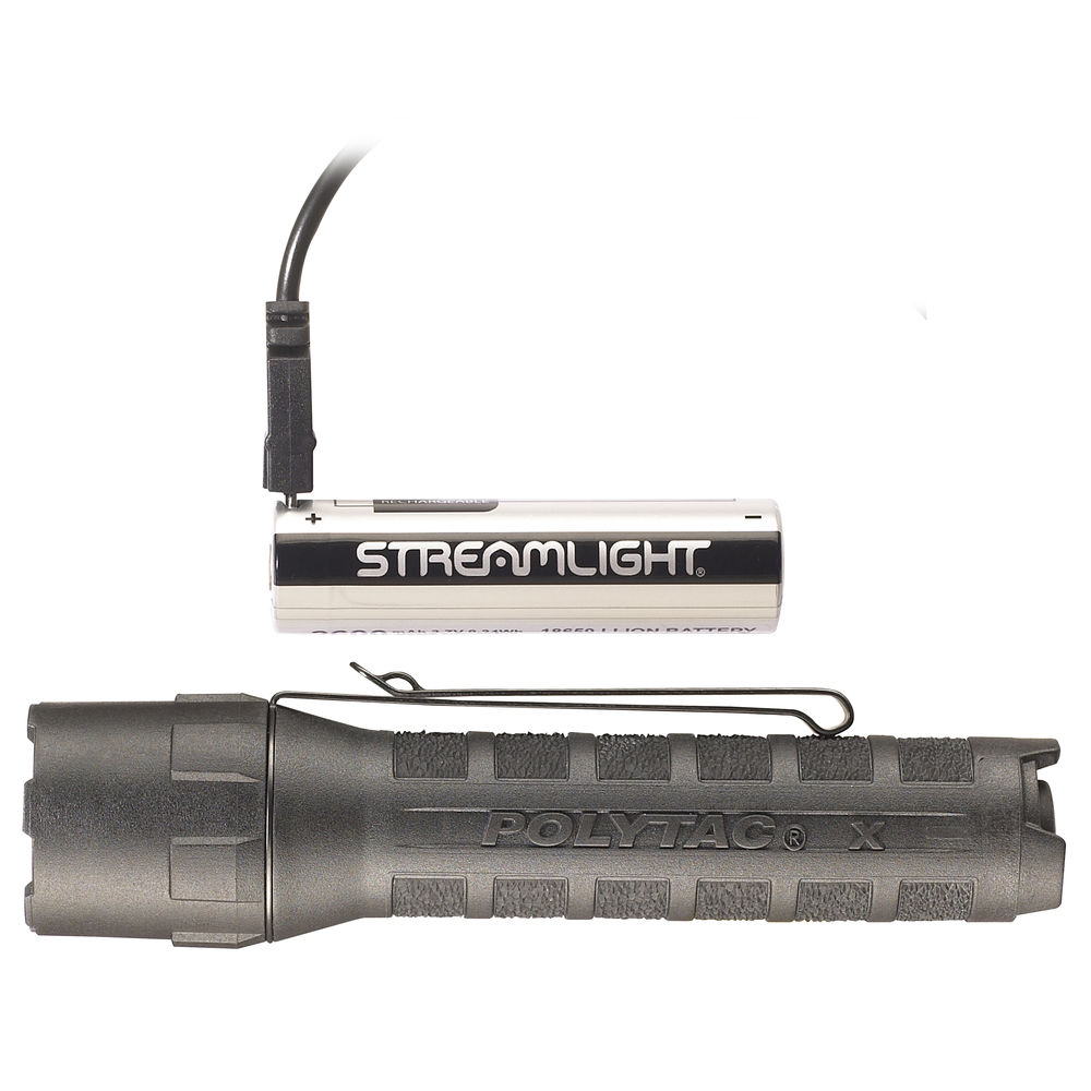 streamlight - PolyTac X - POLYTAC X USB INCL 18650 BATT BLS BLACK for sale