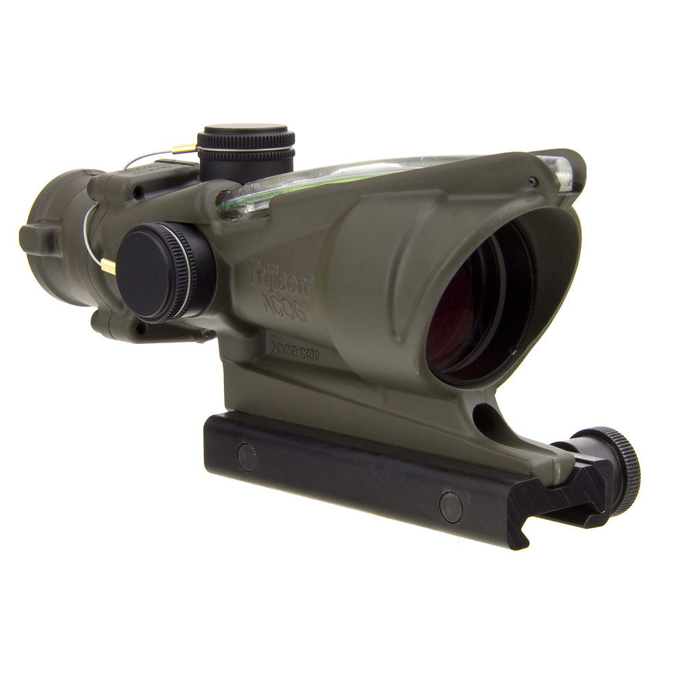 trijicon - TA31C100379 - ACOG 4X32 GRN X-HAIR 223 W/TA51 CK ODG for sale