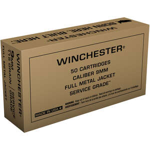 WIN SERVICE GRADE 9MM 115GR 50/500 - for sale